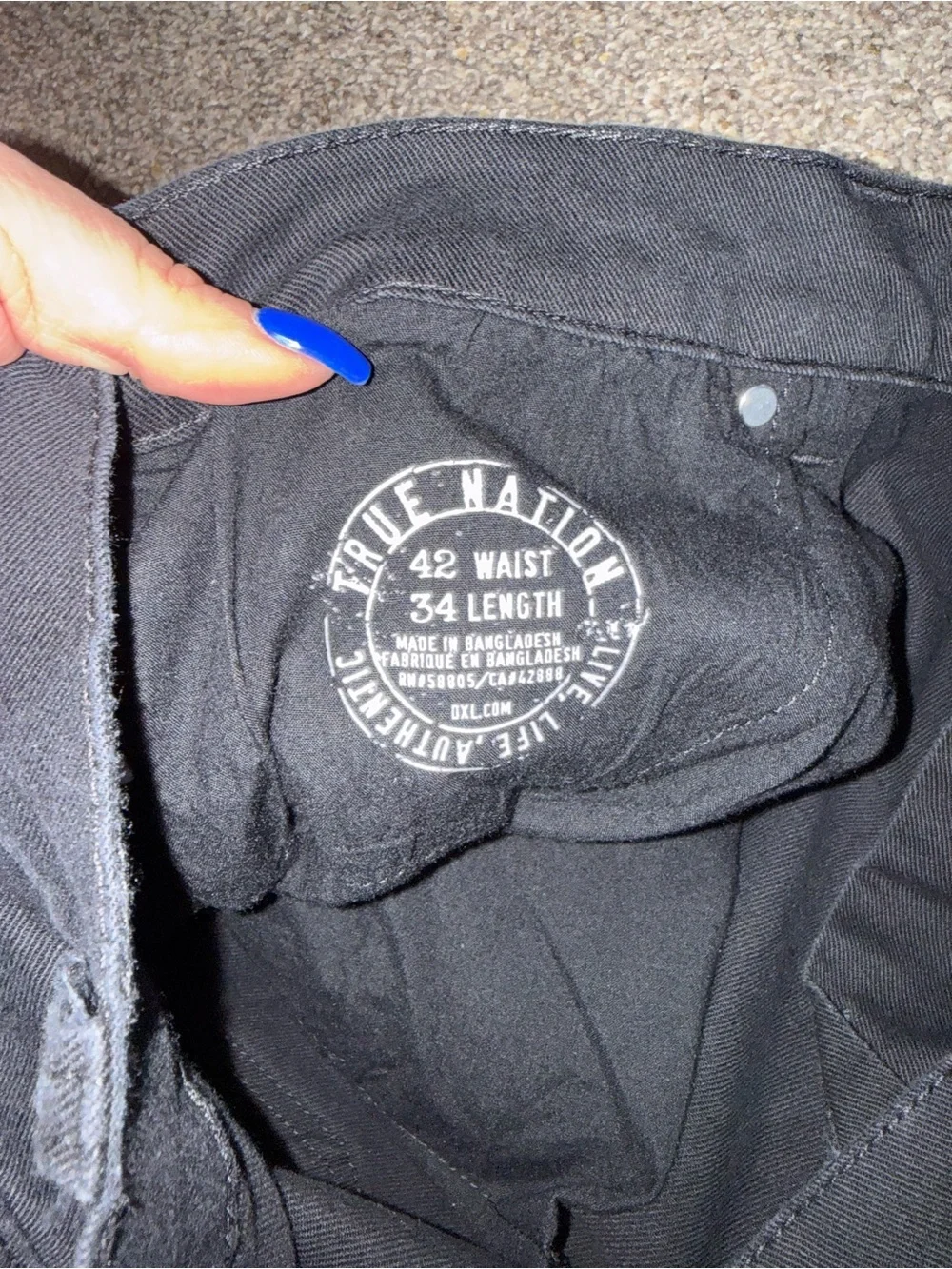 Men’s True Nation Black Jeans
